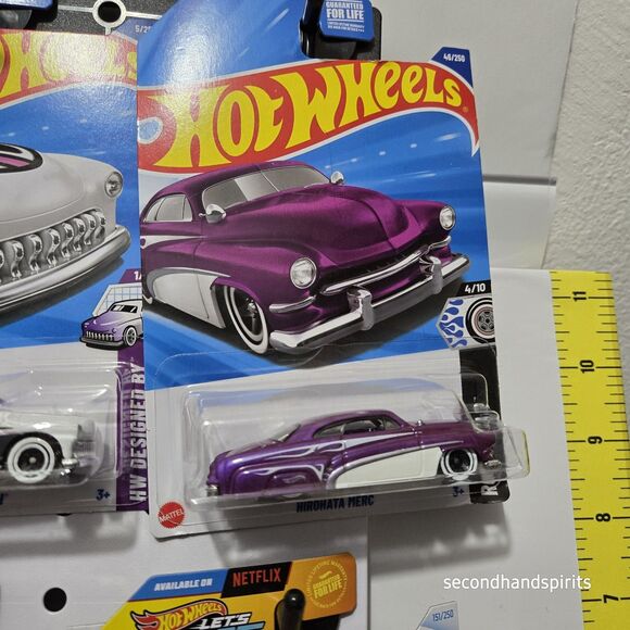 HOT WHEELS LOT OF 6 , 3 PURPLE PASSION  3 HIROHATA MERC - Picture 6 of 9